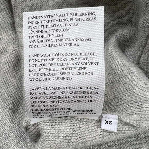 RODEBJER Womens Sweater Cardigan Grey Button Down Size XS Wool Blend - Picture 10 of 10